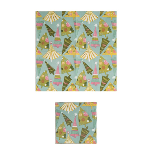 CHRISTMAS TREE PATTERN NAPKINS