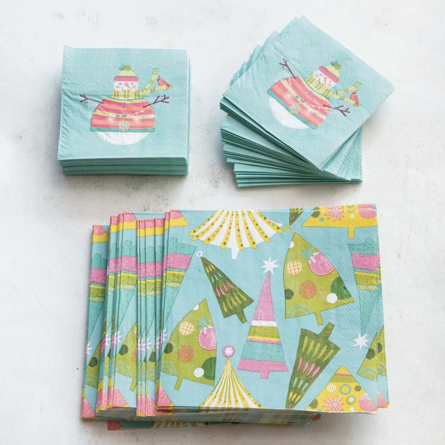 CHRISTMAS TREE PATTERN NAPKINS