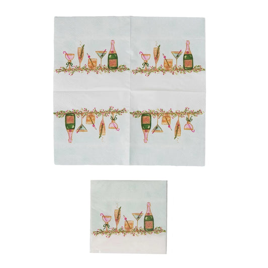 HOLIDAY COCKTAILS NAPKINS