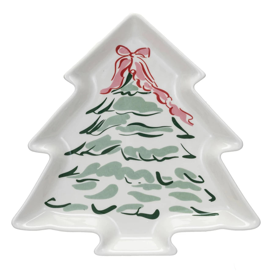CHRISTMAS TREE W/ BOW PLATE