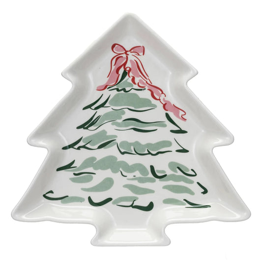 CHRISTMAS TREE W/ BOW PLATE