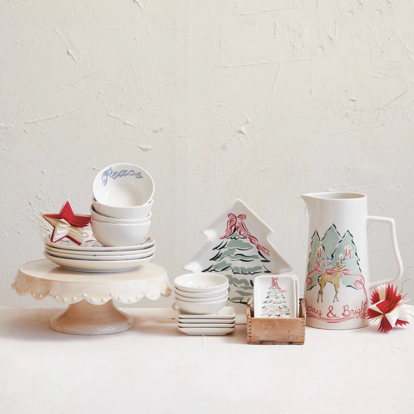 CHRISTMAS TREE W/ BOW PLATE
